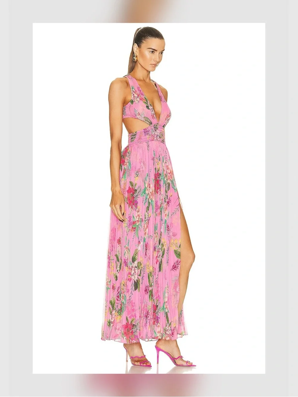 ROCOCO SAND Rue Floral Cut-Out Long Dress - Picture 3 of 8